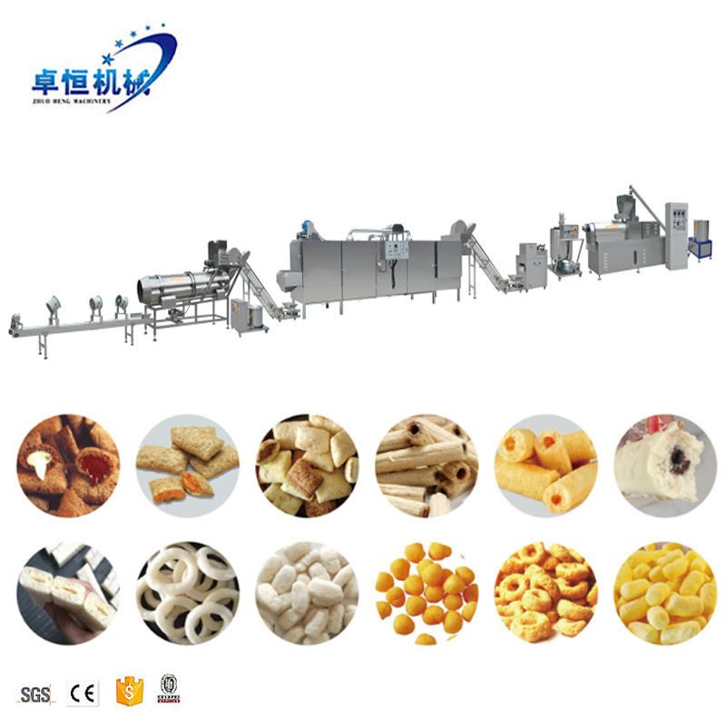 Hot popular full-automatic Puffed Snacks leisure Food Extruder Machine Processing Line